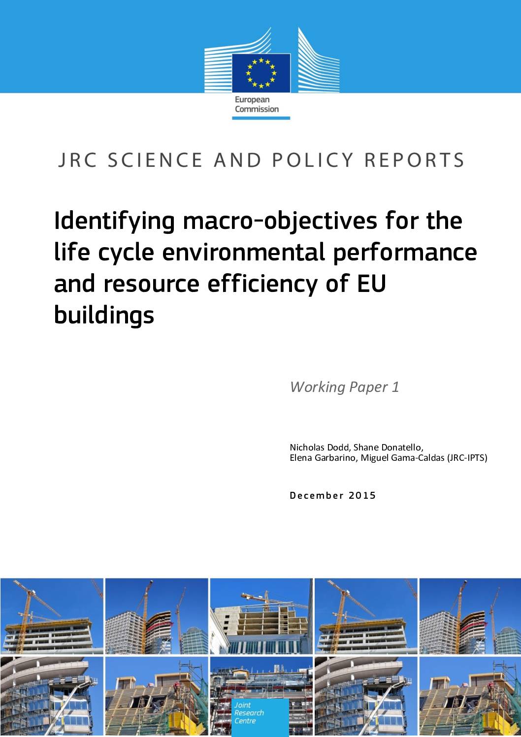 Life cycle environmental performance of EU buildings