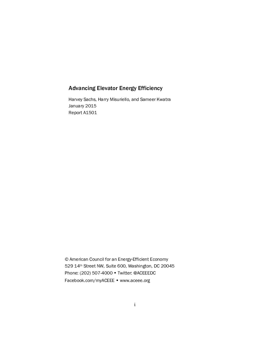 Advancing Elevator Energy Efficiency
