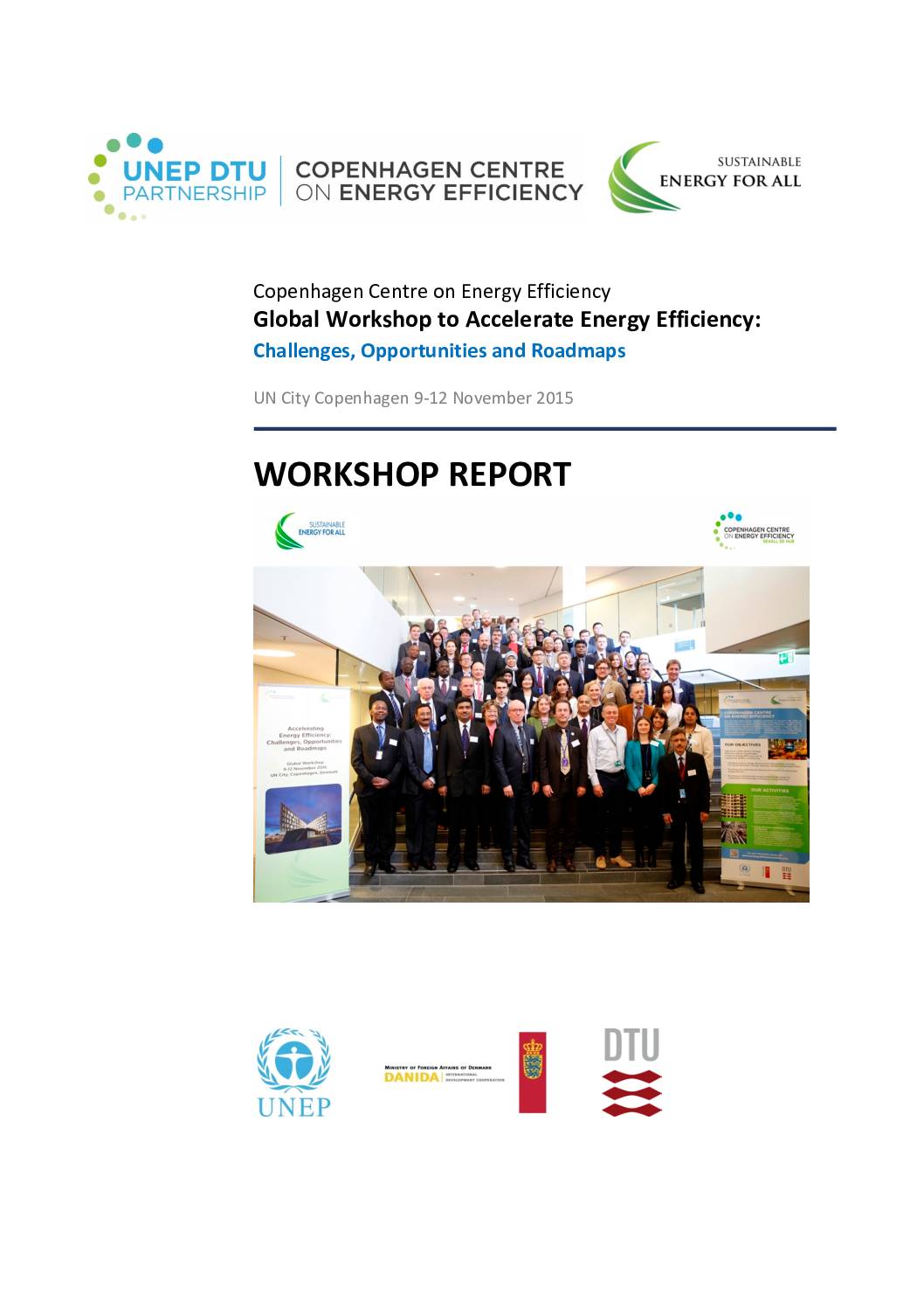 Global Workshop to Accelerate Energy Efficiency: Challenges, Opportunities and Roadmaps