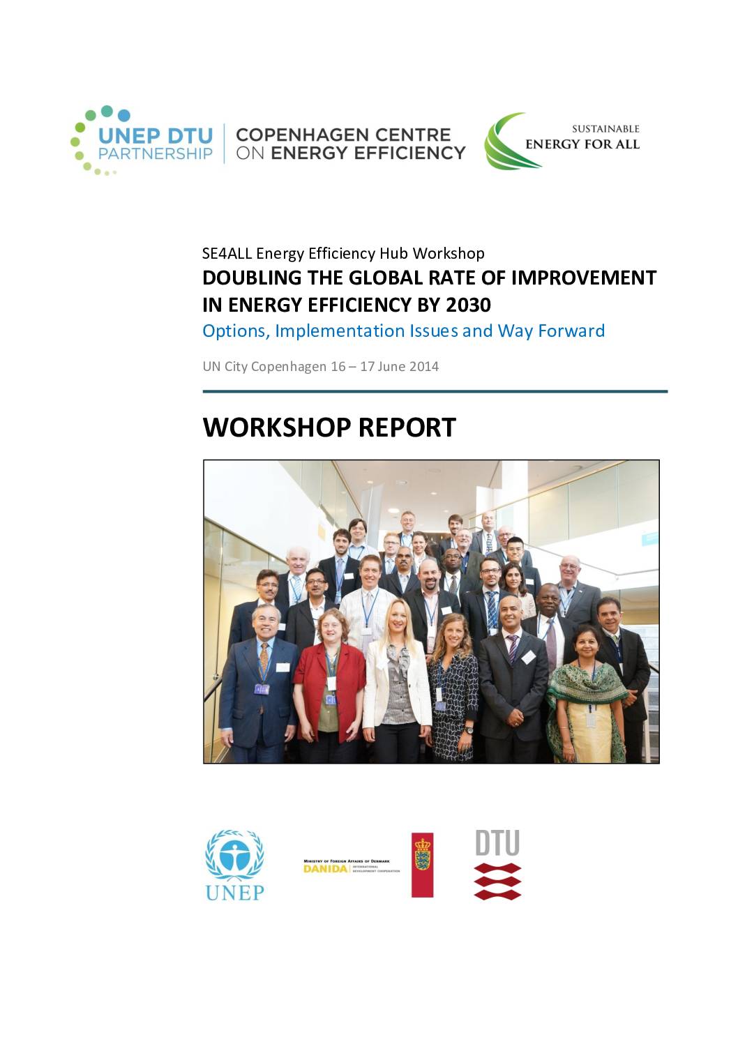 DOUBLING THE GLOBAL RATE OF IMPROVEMENT IN ENERGY EFFICIENCY BY 2030: Options, Implementation Issues and Way Forward