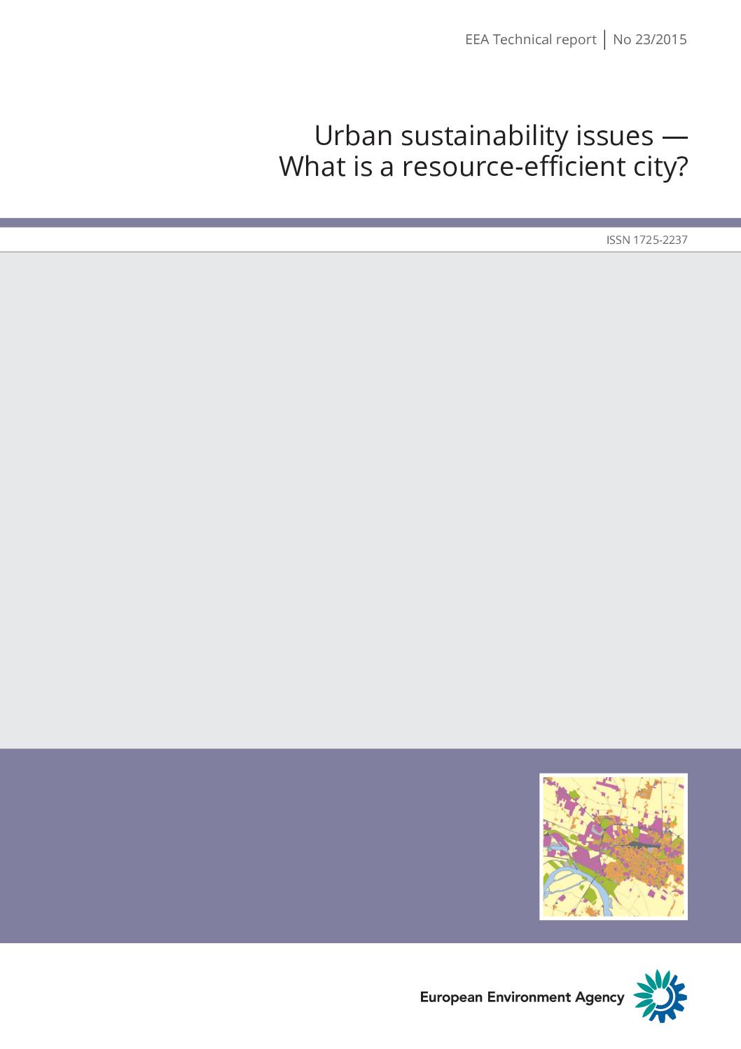 Urban sustainability issues — What is a resource-efficient city?