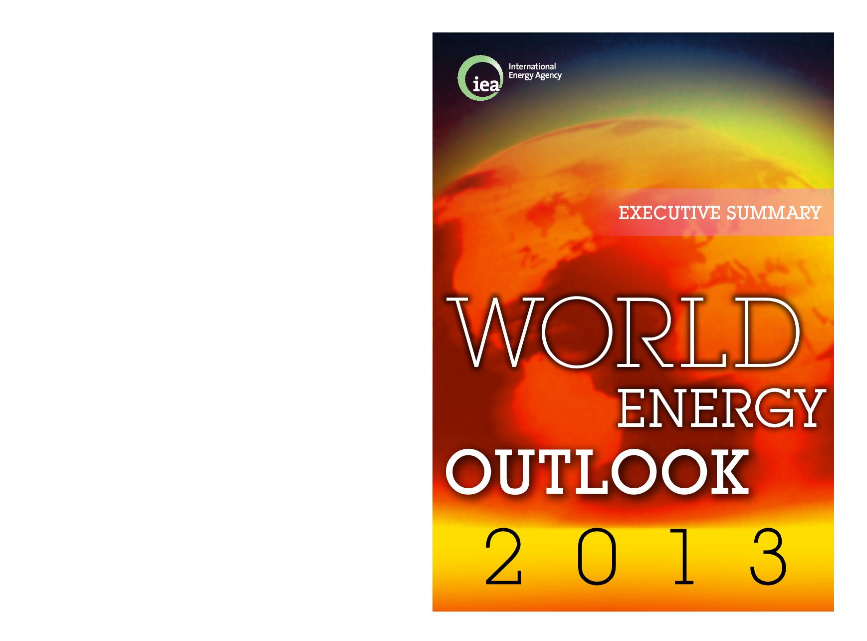 World Energy Outlook 2013 – Executive Summary