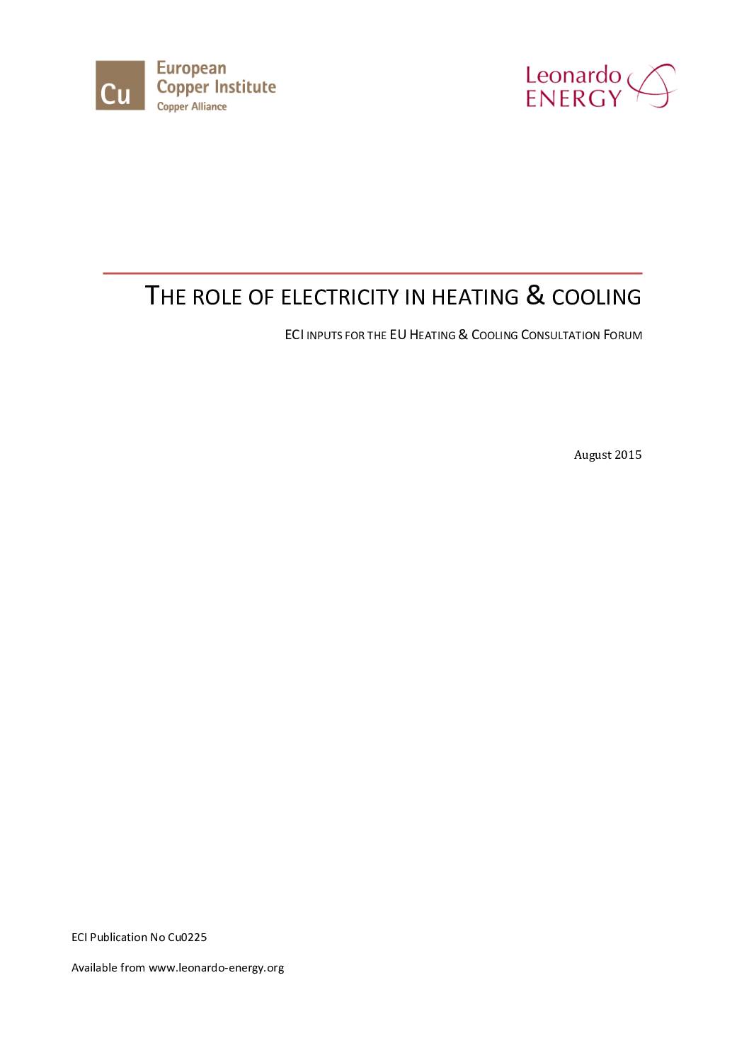 The Role of Electricity in Heating and Cooling