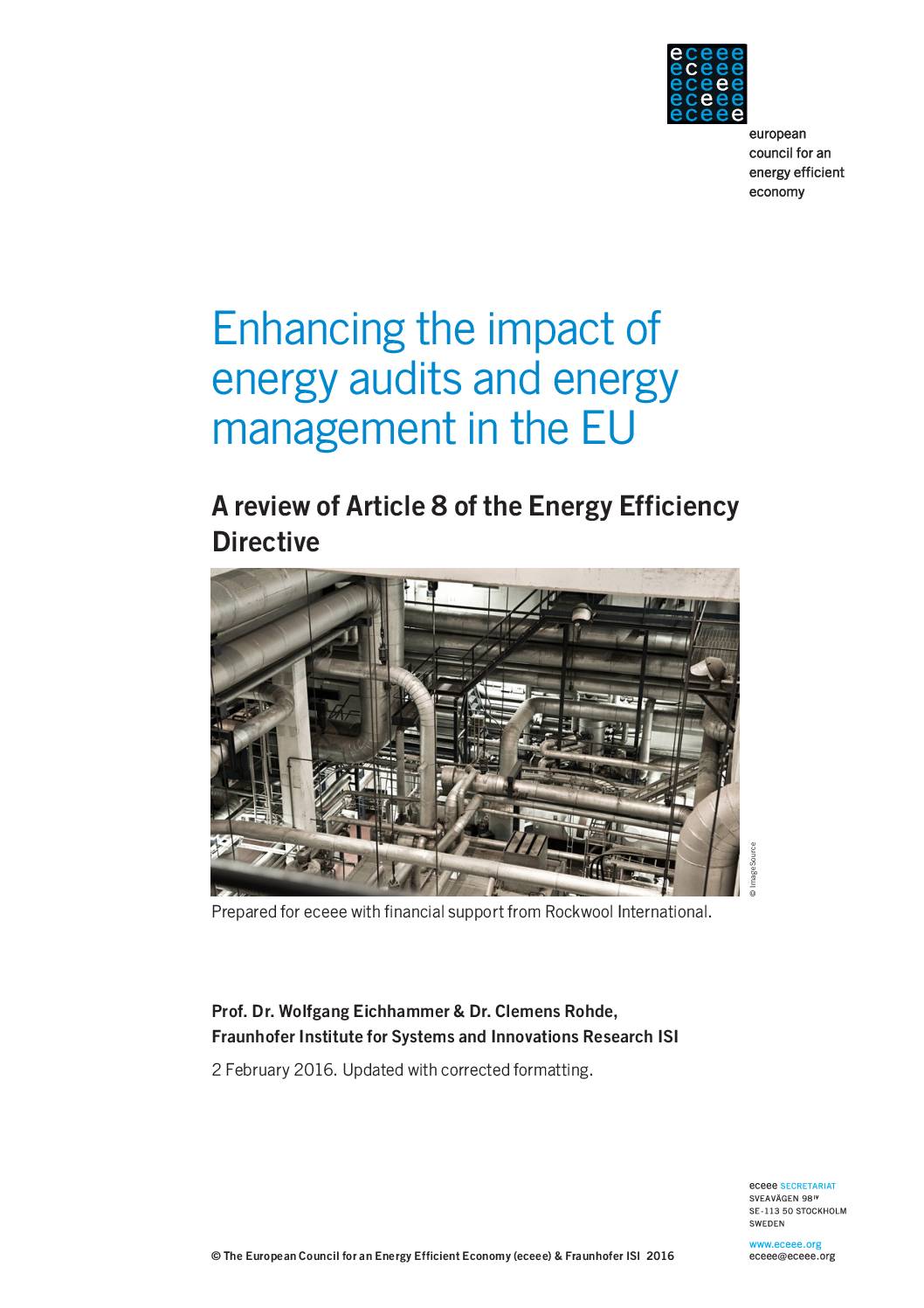 Enhancing the impact of energy audits and energy management in the EU: A review of Article 8 of the Energy Efficiency Directive