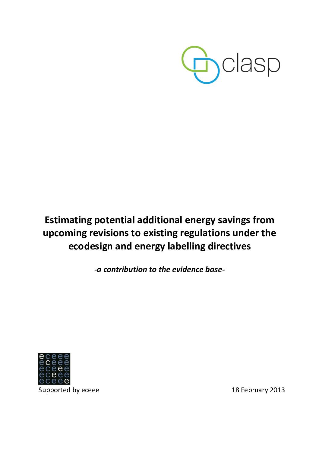 Estimating potential additional energy savings from upcoming revisions to existing regulations under the ecodesign and energy labelling directives