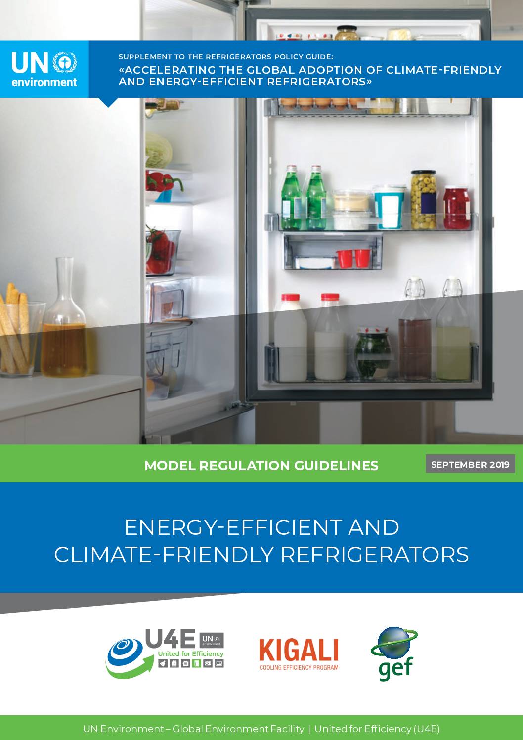 Model Regulation Guidelines For Energy-efficient And Climate-friendly Refrigerating Appliances