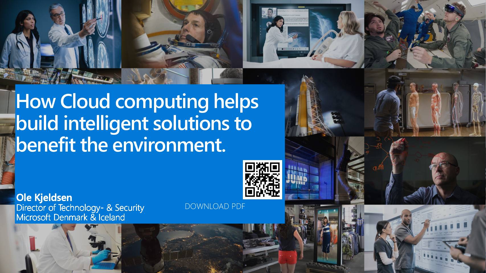 How Cloud computing helps build intelligent solutions to benefit the environment (Presentation)