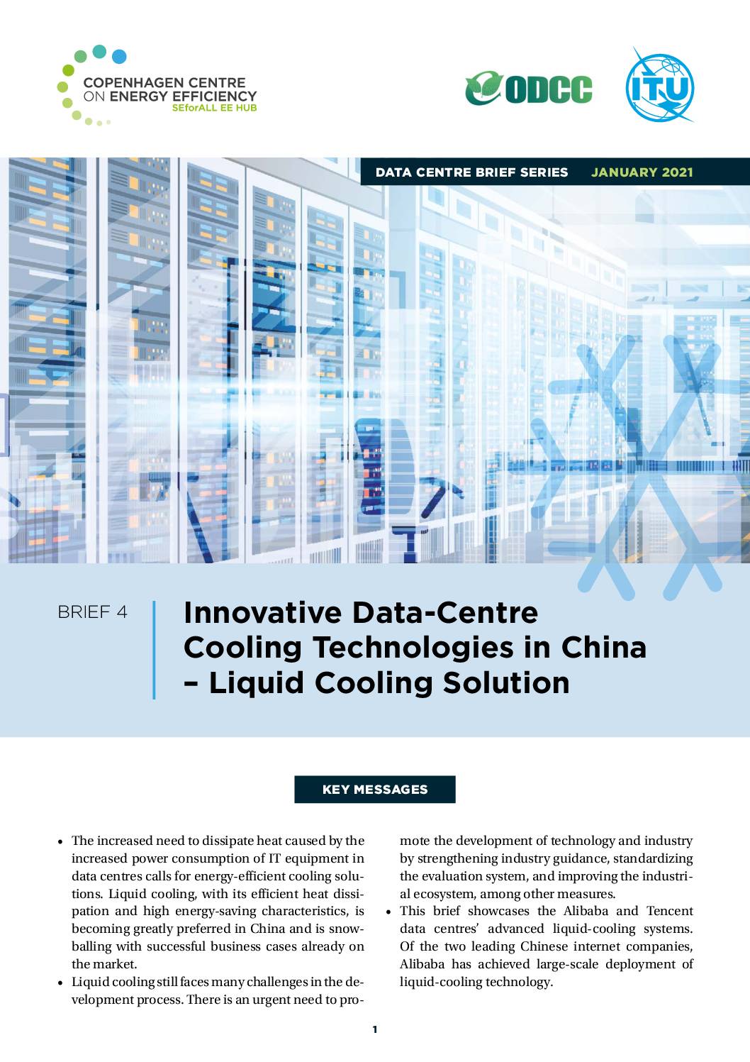 Innovative Data-Centre Cooling Technologies in China – Liquid Cooling Solution