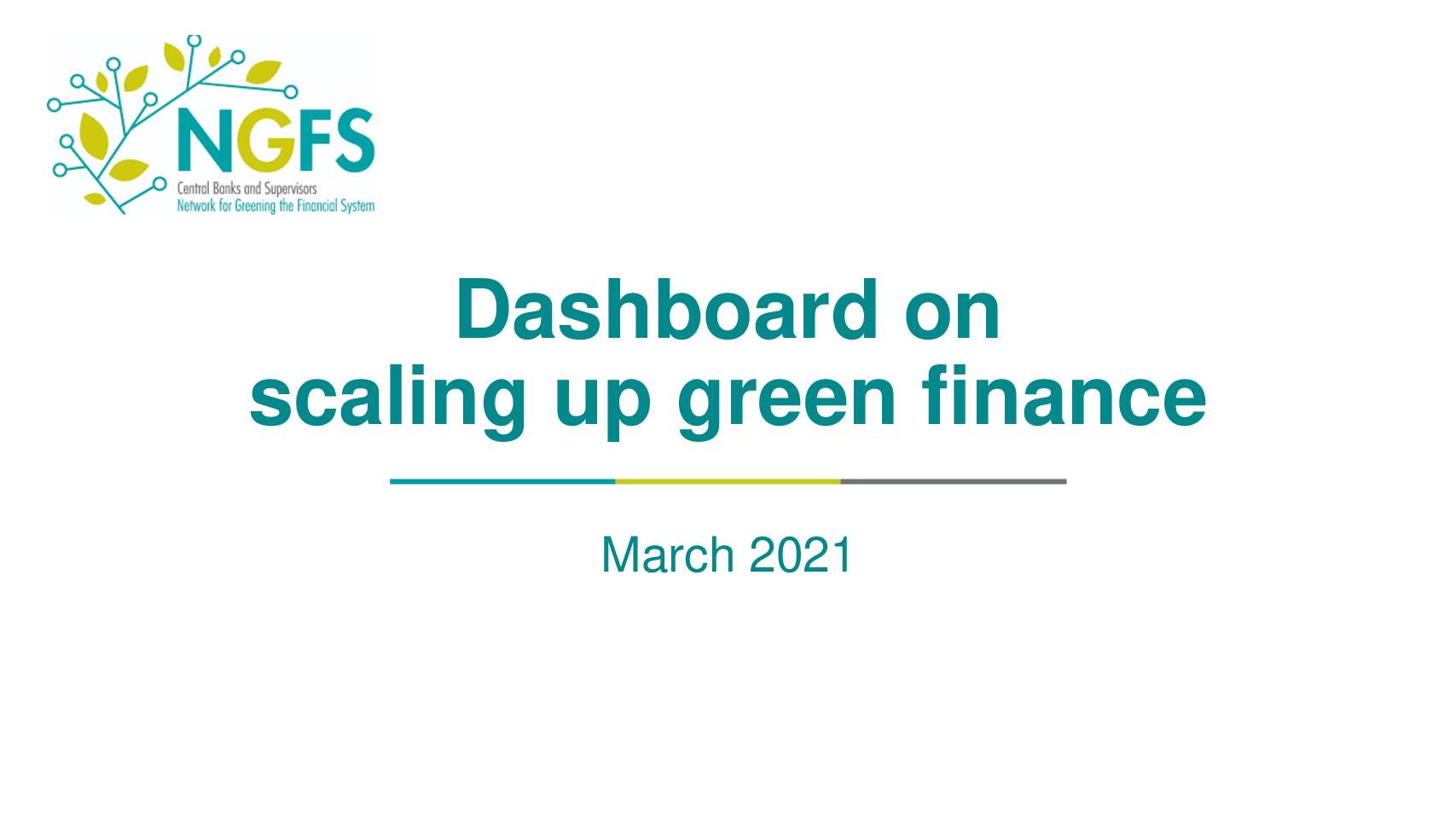 Dashboard on Scaling Up Green Finance