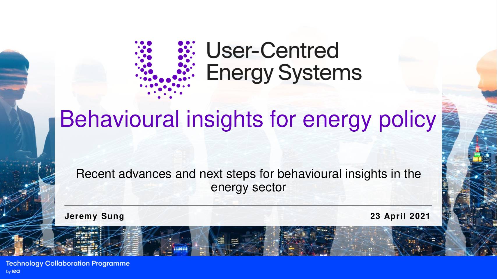 Applying Behavioural Insights to Energy Efficiency Policies and Programs: Where Do We Stand?