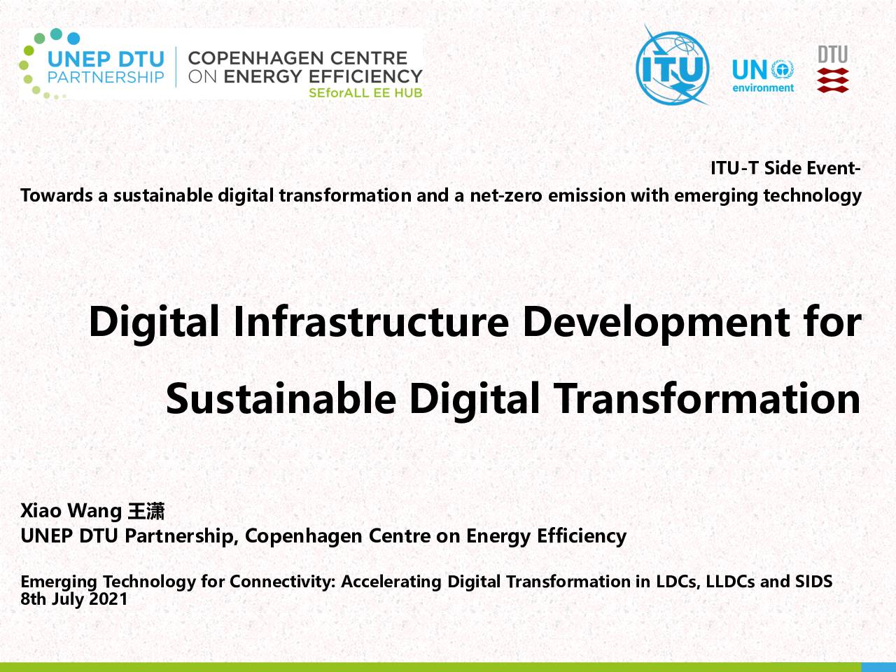 Digital Infrastructure Development for Sustainable Digital Transformation (Presentation)