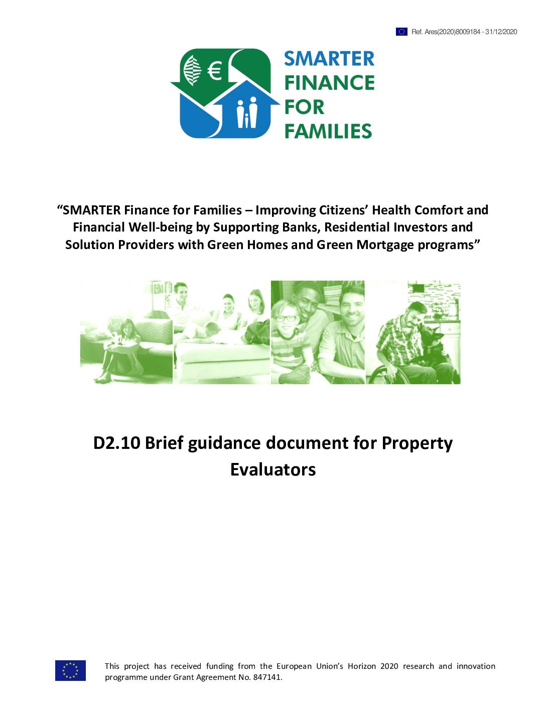 Guidance Document For Property Evaluators: Green Homes Appraisal Toolkit