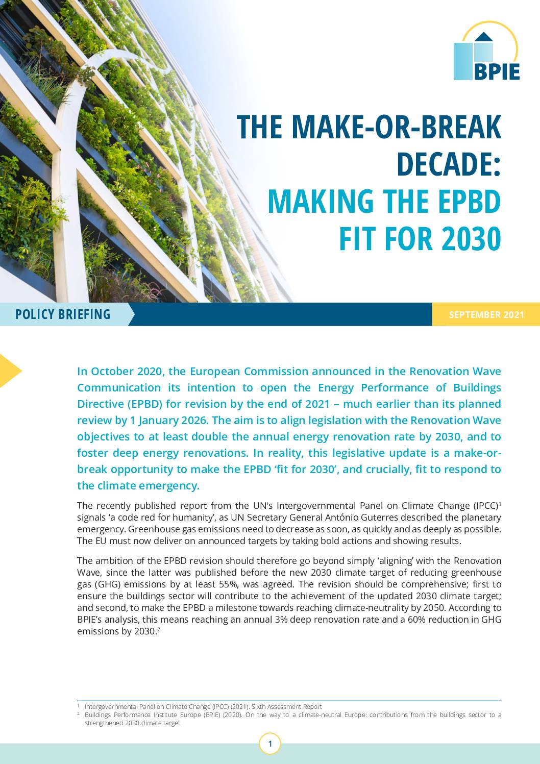 The Make-Or-Break Decade: Making the EPBD Fit for 2030