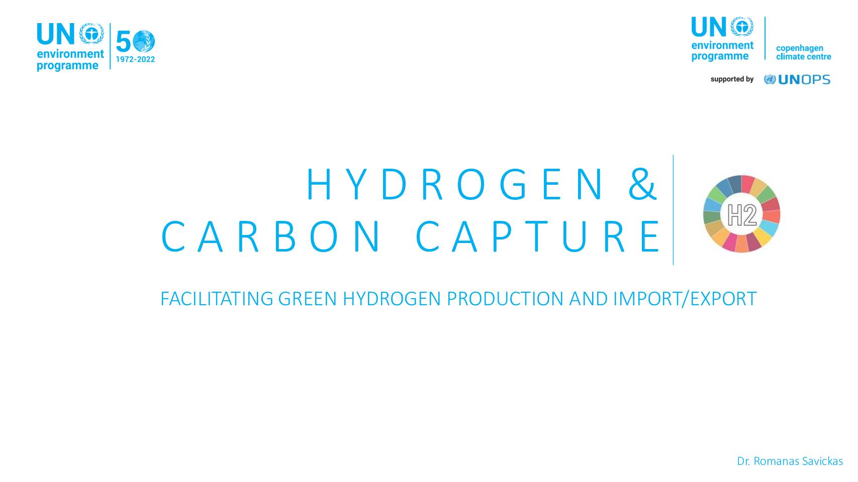 Hydrogen & Carbon Capture. Facilitating Green Hydrogen Production and Export (Webinar) – 22.06.2022