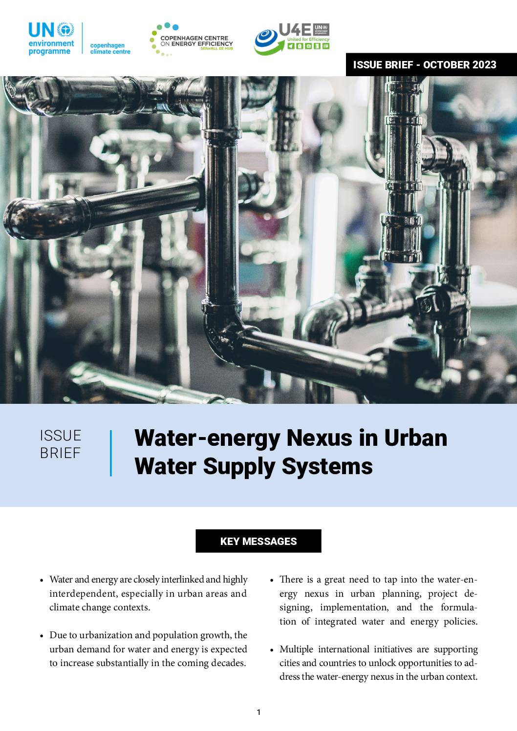 Water-energy Nexus in Urban Water Supply Systems