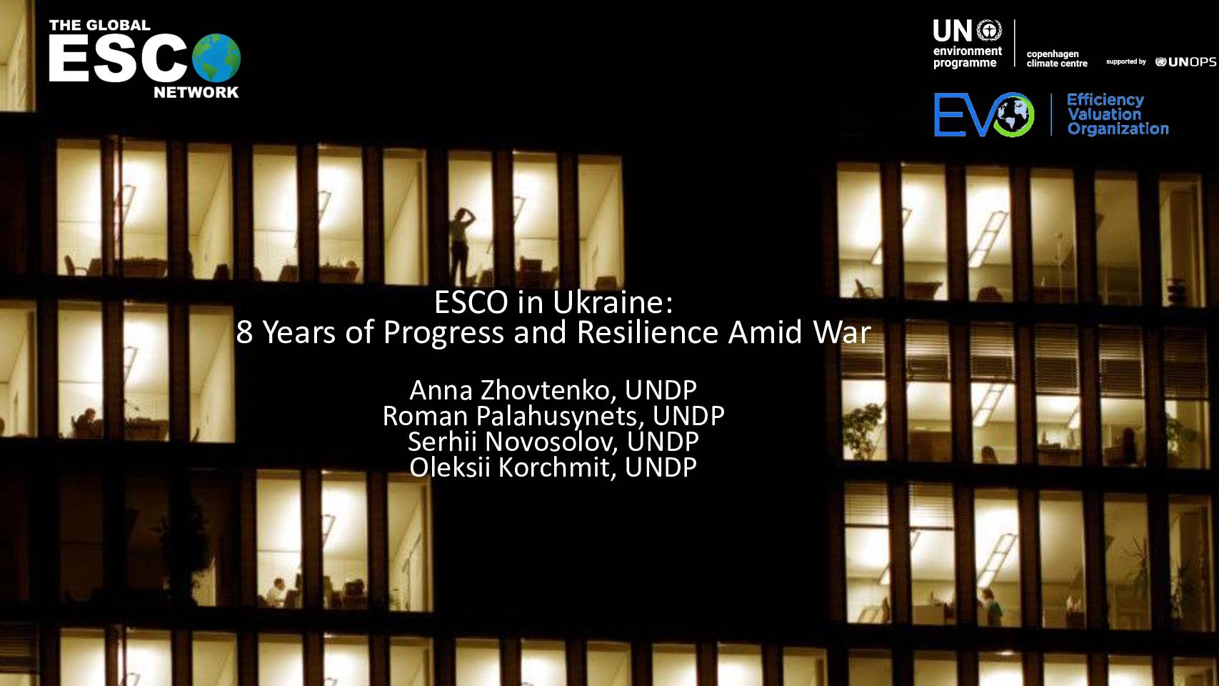 ESCO in Ukraine: 8 Years of Progress and Resilience Amid War (Webinar) – 30.01.2025