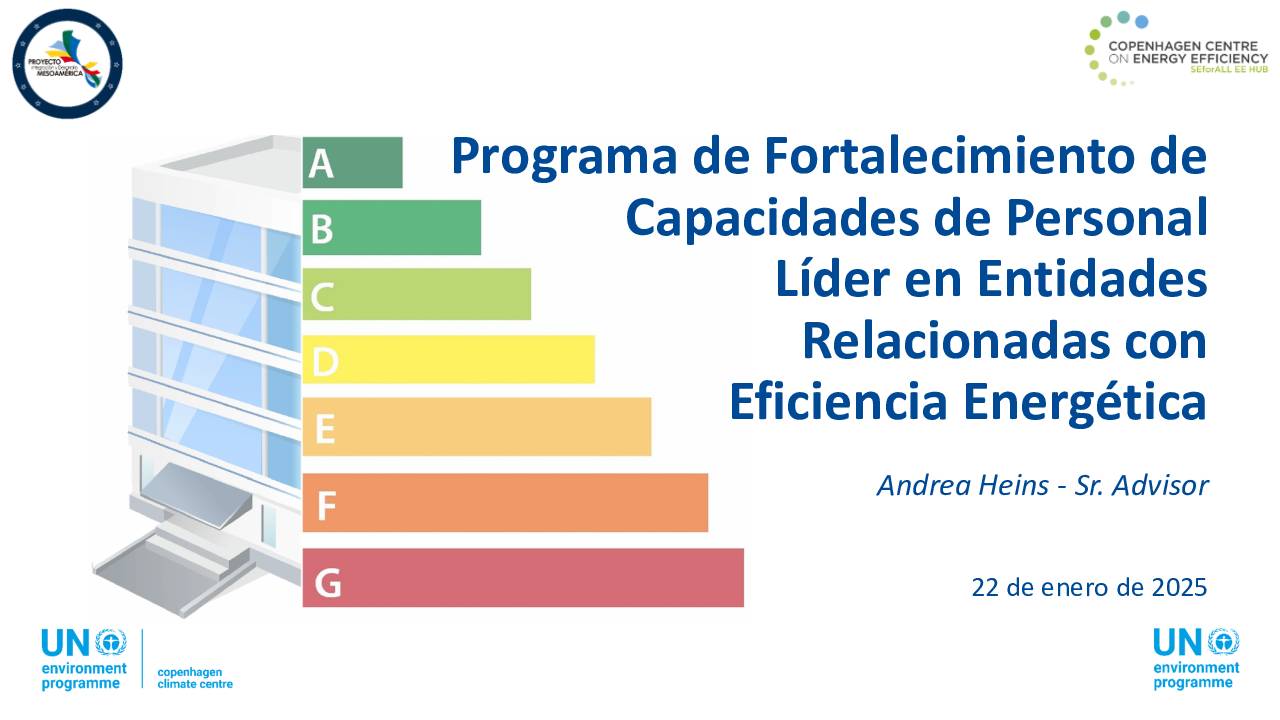 Programa De Fortalecimiento De Capacidades Del Personal Líder En Entidades Relacionadas Con Eficiencia Energética – Session 1 (Webinar) – 22.01.2025